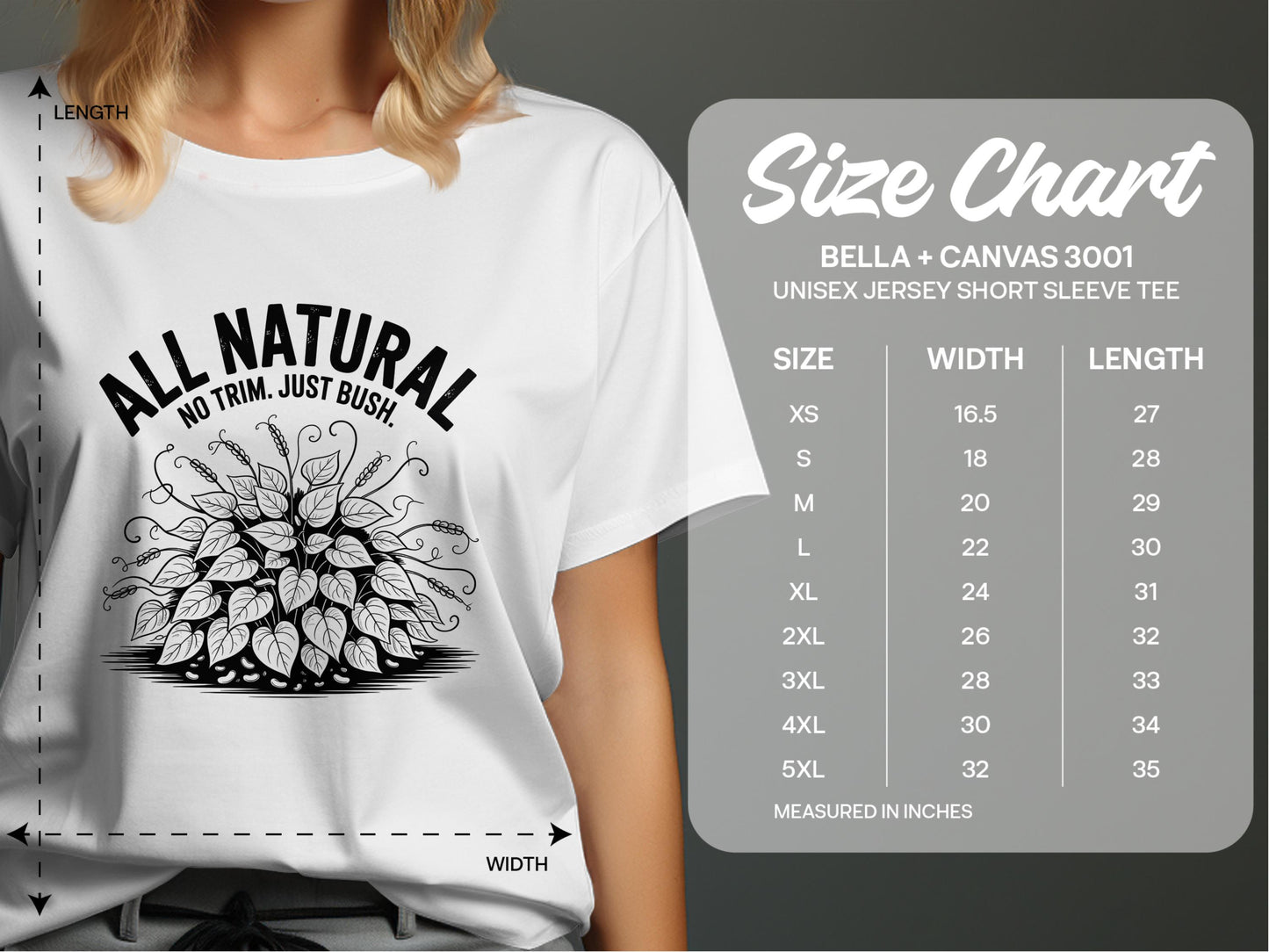 All Natural Unisex Jersey Short Sleeve Tee product type