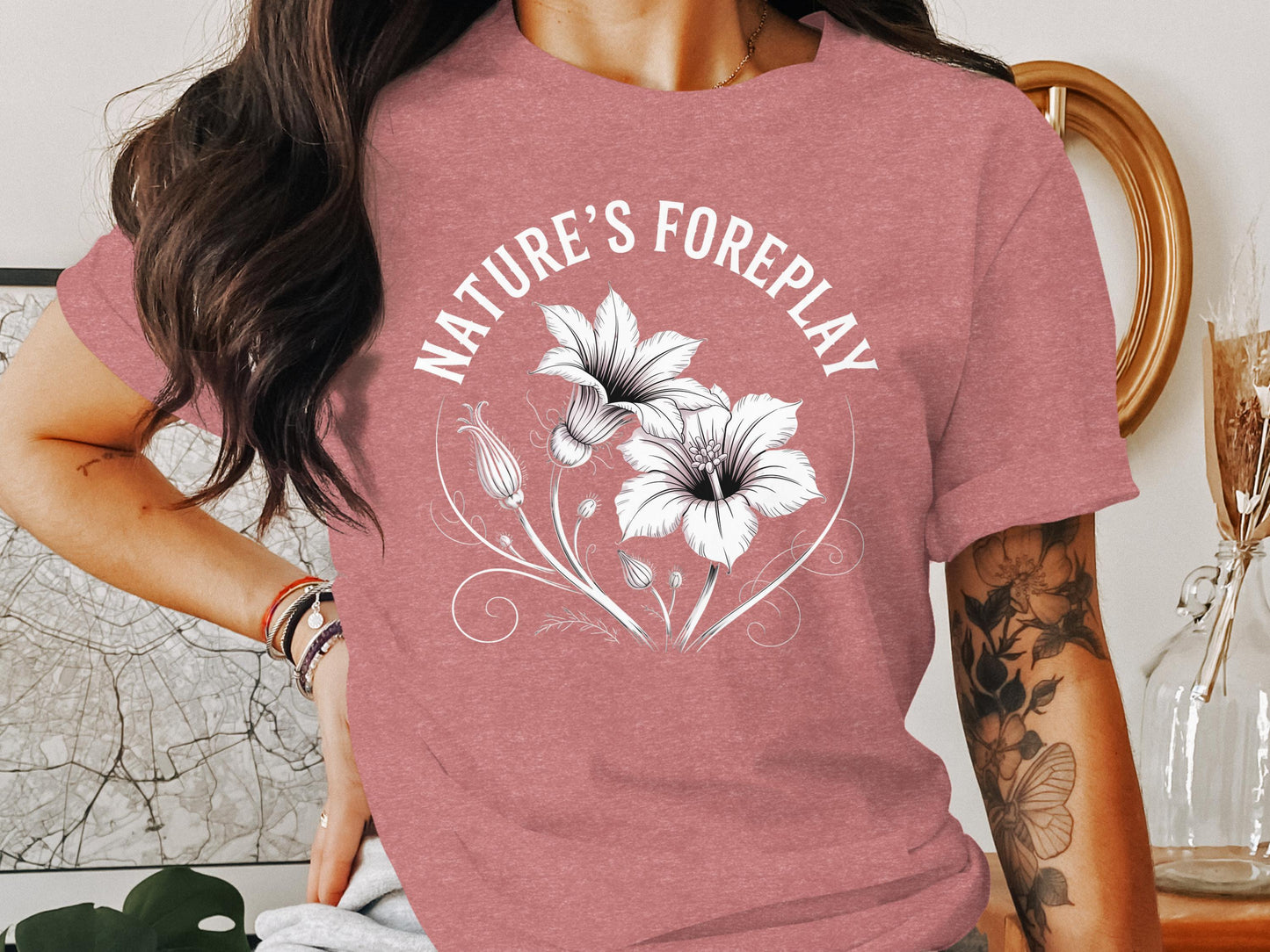Nature's Foreplay Floral Graphic Tee product