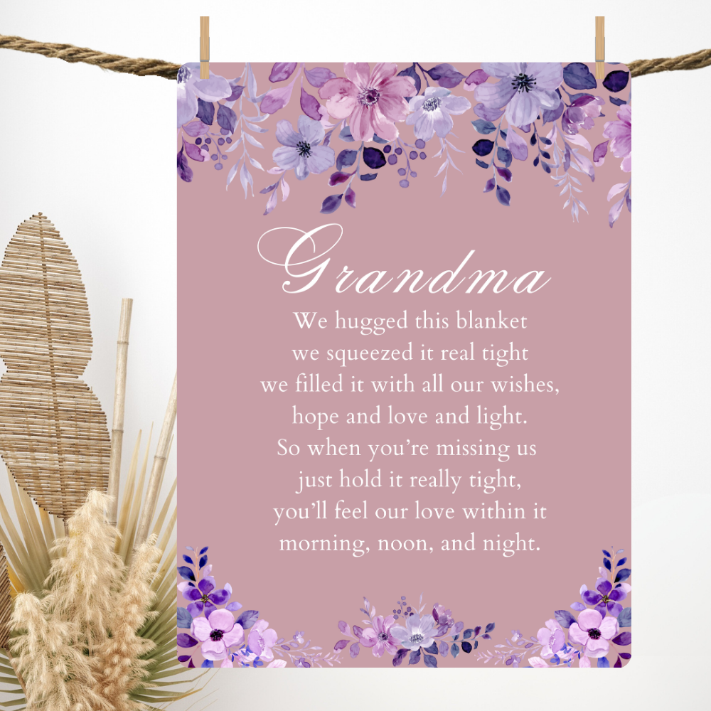 GRANDMA FLOWER BLANKET | GIFT