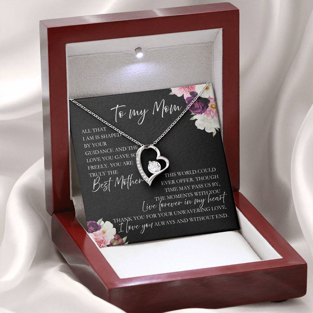 To My Mom Necklace | Heart Necklace | Mother's Day Gift