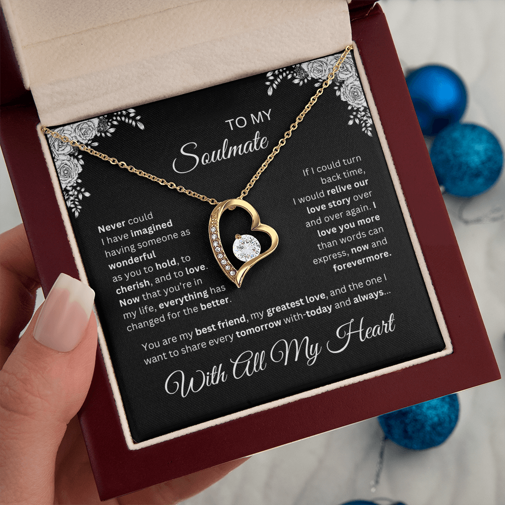To My Soulmate | Forever Love | Heart Necklace