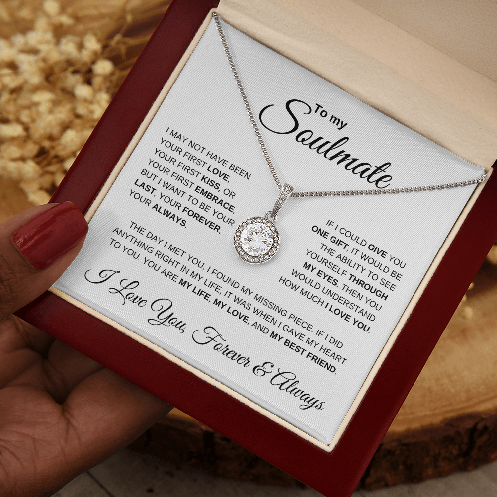 To My Soulmate | My Life My Love My Best Friend | Love Necklace