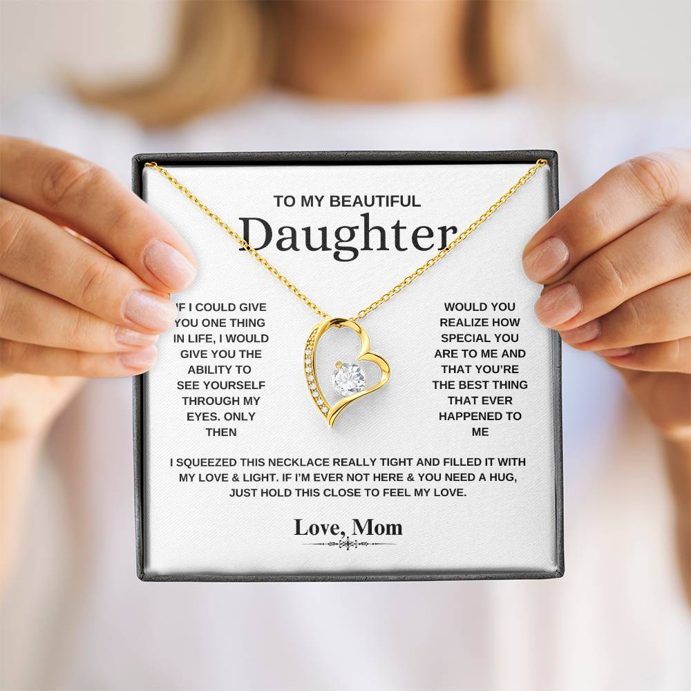To My Daughter | Heart Necklace | Mom to Daughter
