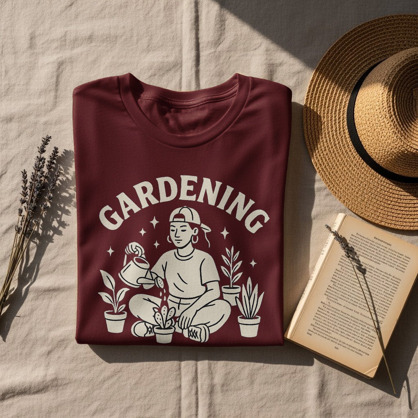 Gardening Graphic Print T-Shirt Cozy Style product type