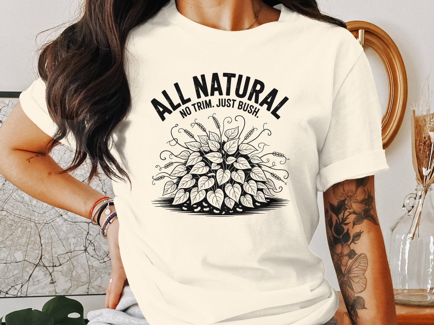 Woman's Never Trim Just Bush Creative T-shirt product type