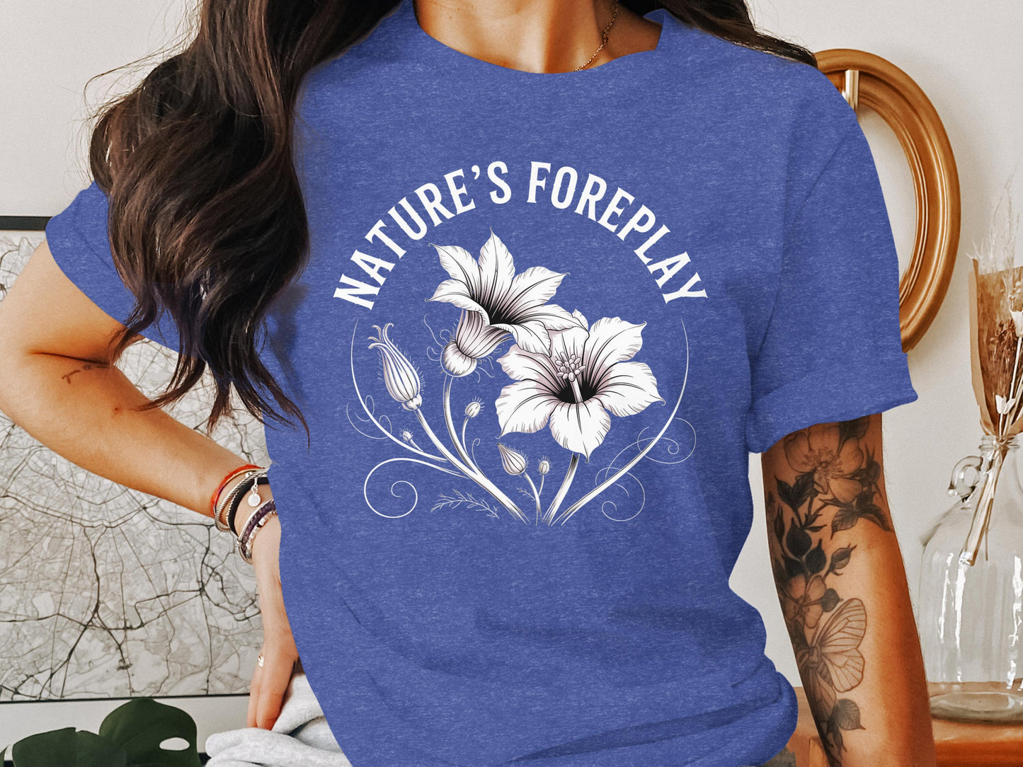 Nature's Foreplay Flower Graphic T-Shirt product type