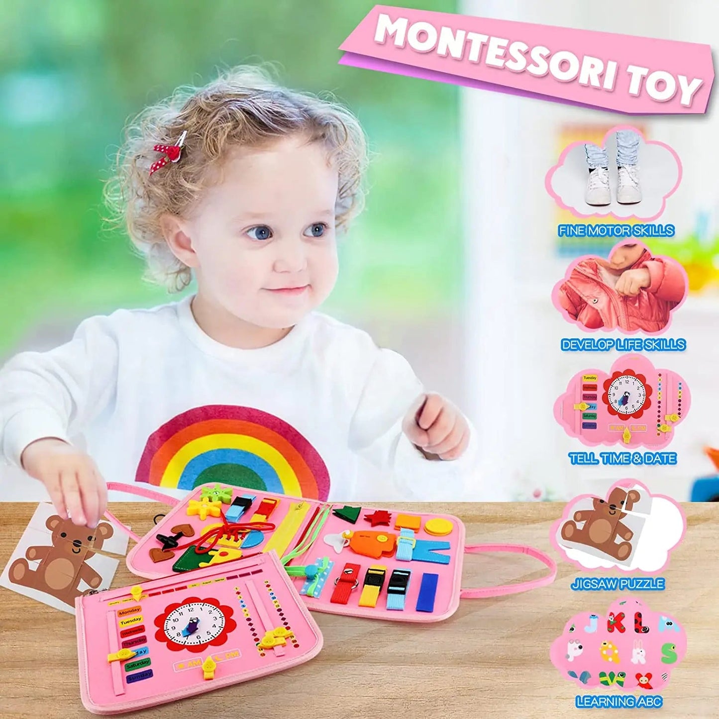 Children's Montessori Activity Board