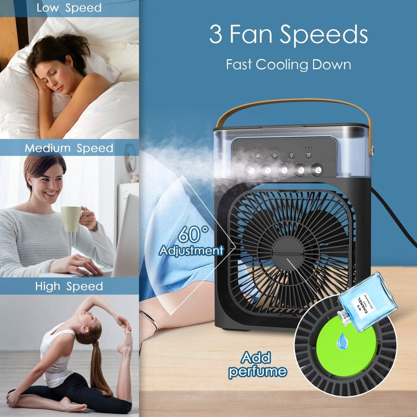 BreezeMate Cool Mist Fan