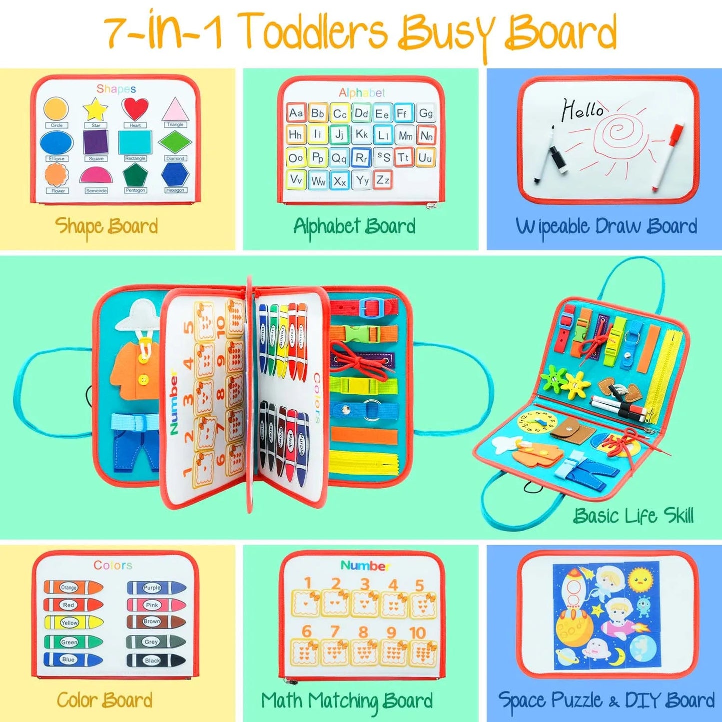 Children's Montessori Activity Board