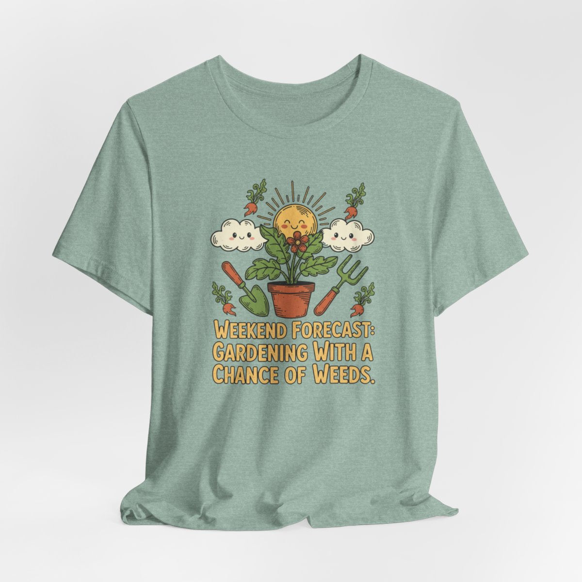 Weekend Forecast Gardening Shirt, Funny Gardening Tee, Plant Lover Gift, Garden Humor Shirt