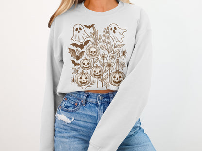 Halloween Ghosts and Pumpkins Sweatshirt product type