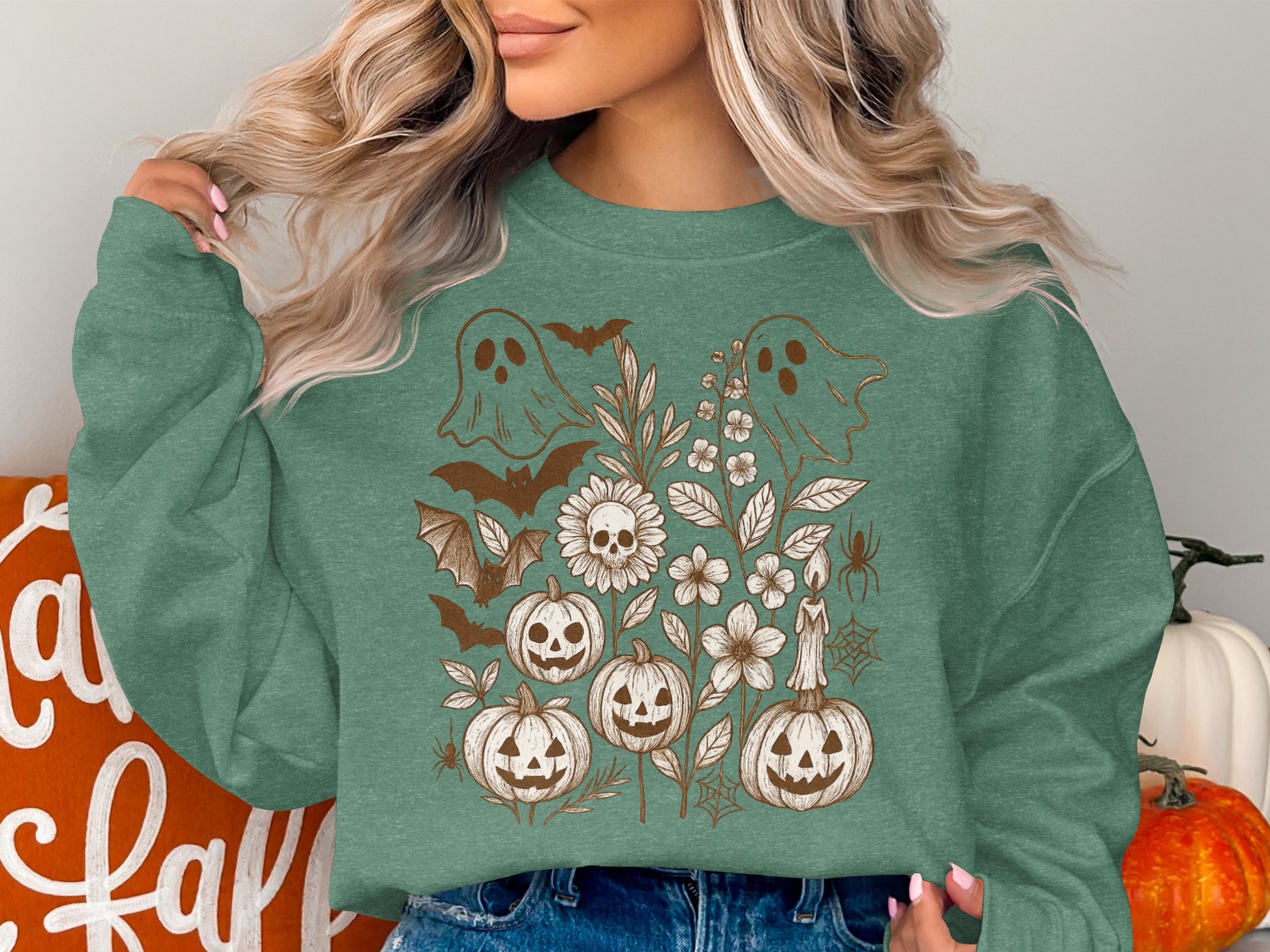 Spooky Pumpkins and Ghosts Halloween Themed product type