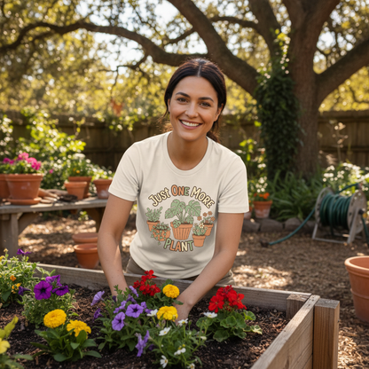 Just One More Plant Shirt, Plant Lover Tee, Funny Plant Lady Shirt, Gardening, Gardener Gift