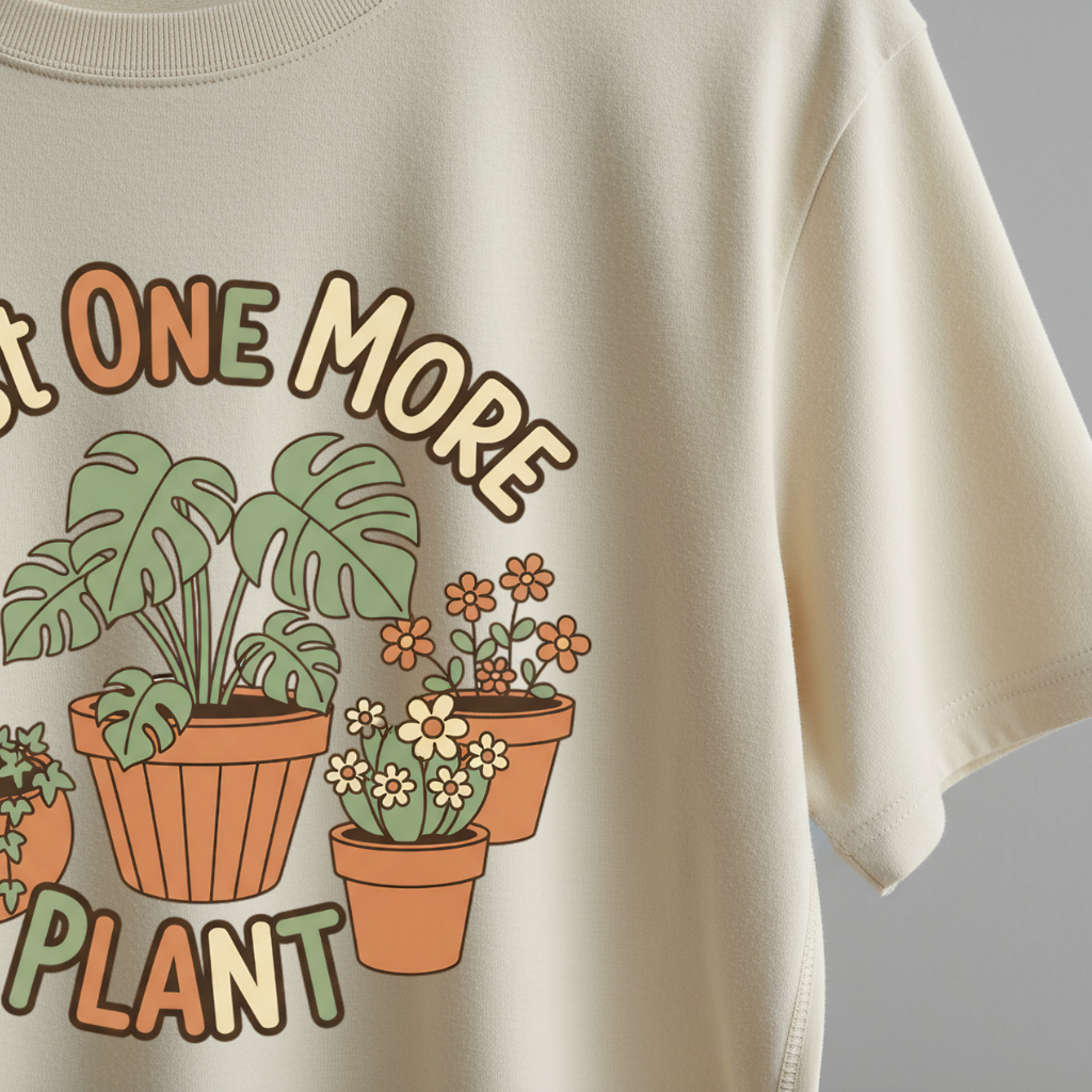 Just One More Plant Shirt, Plant Lover Tee, Funny Plant Lady Shirt, Gardening, Gardener Gift