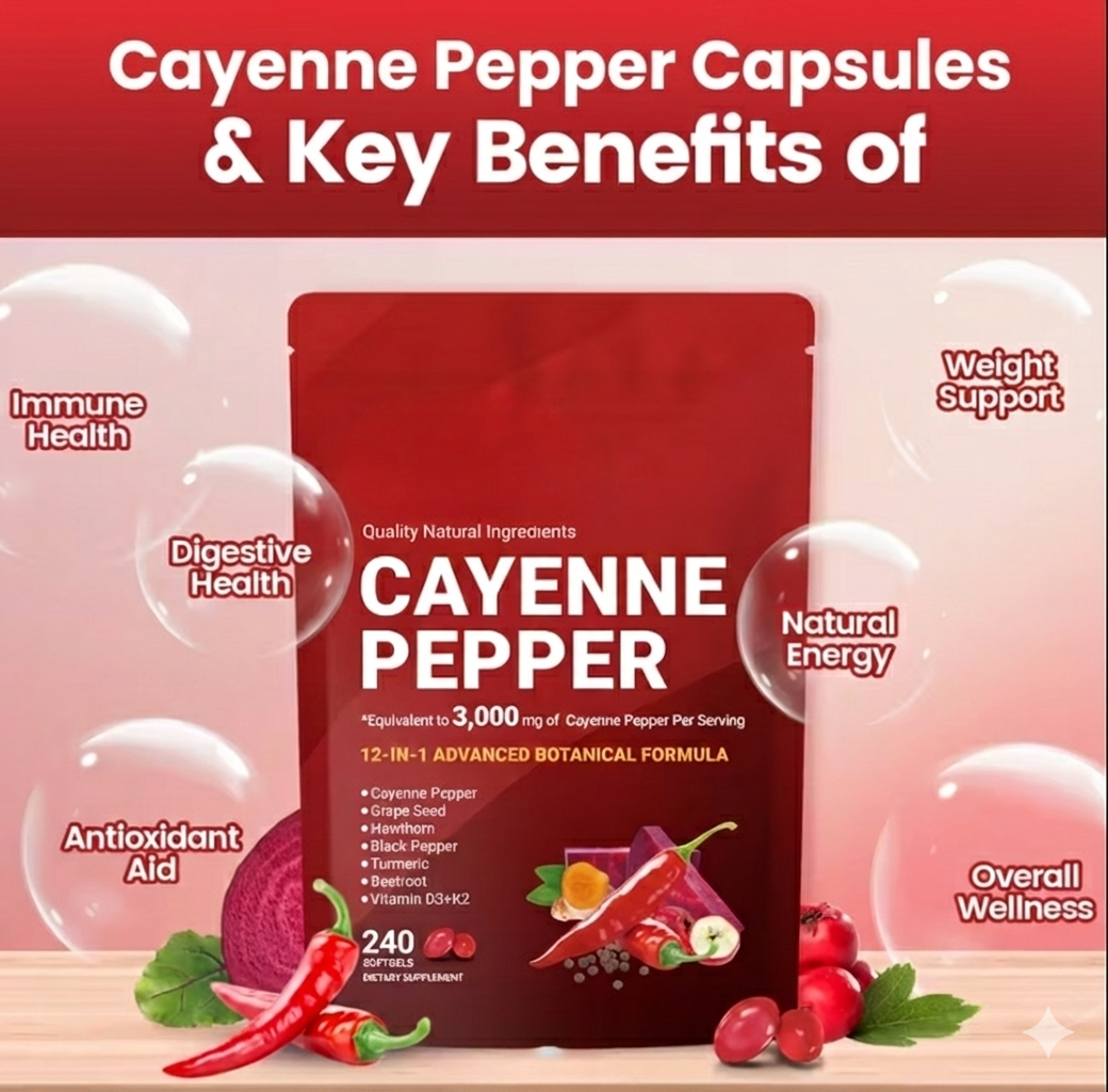 OmniFlow Cayenne Daily Softgels