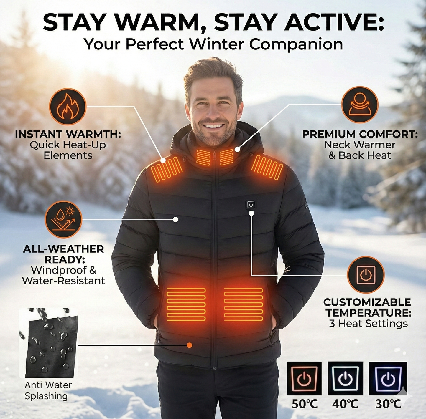 Heated Puffer Jacket
