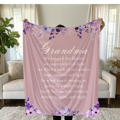 GRANDMA FLOWER BLANKET | GIFT