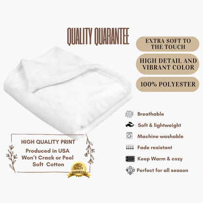 Copy Custom Pet Portrait Sherpa/Fleece Blanket – Personalized Pet Blanket from Photo, Cat/Dog or Pet Memorial Gift, Custom Pet Art Throw, 30x40 50x60 60x80