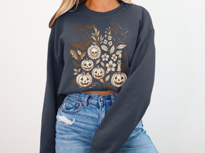Halloween Ghosts And Pumpkins Graphic Sweatshirt product type