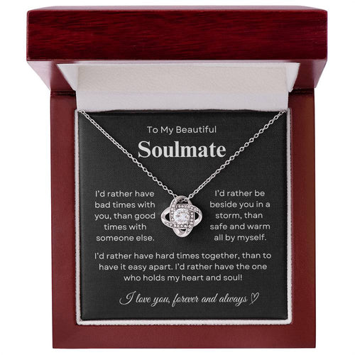 My Soulmate Necklace : Love Knot Pendant