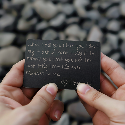 When I Tell You I Love You Metal Wallet Card | Anniversary | Valentine's Day | Birthday | Just Because Gift | Wedding Gift
