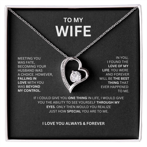 Wife Forever Love Necklace | Wife Necklace | To My Wife
