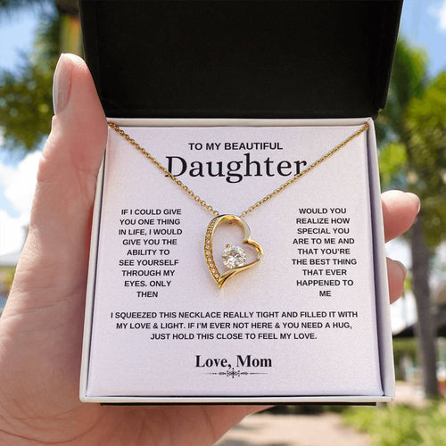To My Daughter | Heart Necklace | Mom to Daughter