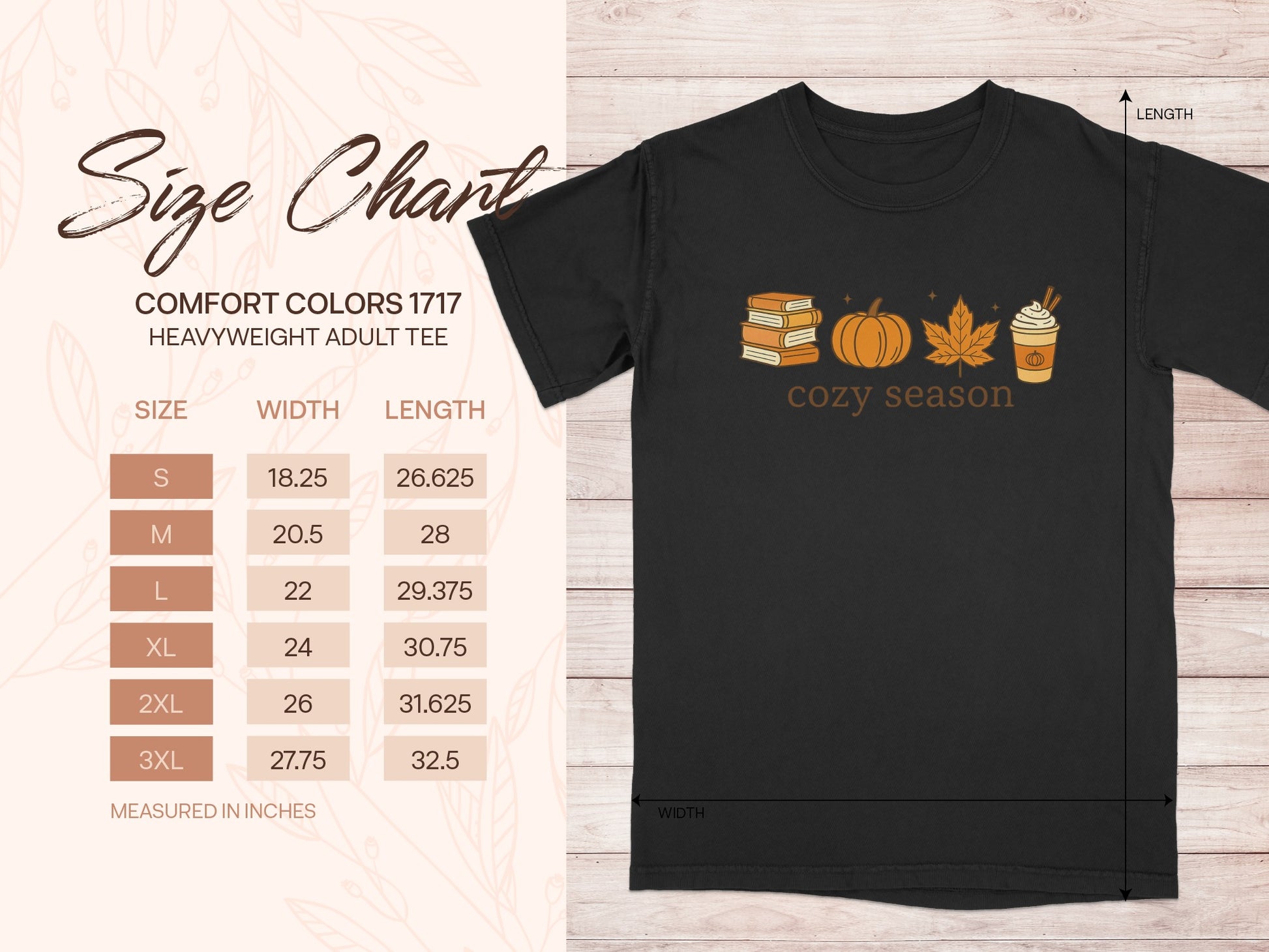 Cozy Season Graphic Tee Fall Autumn Themed Product