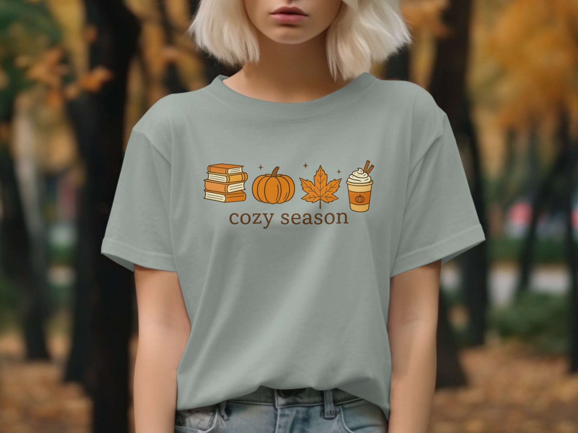 Cozy Season Autumn Themed Graphic T-shirt product