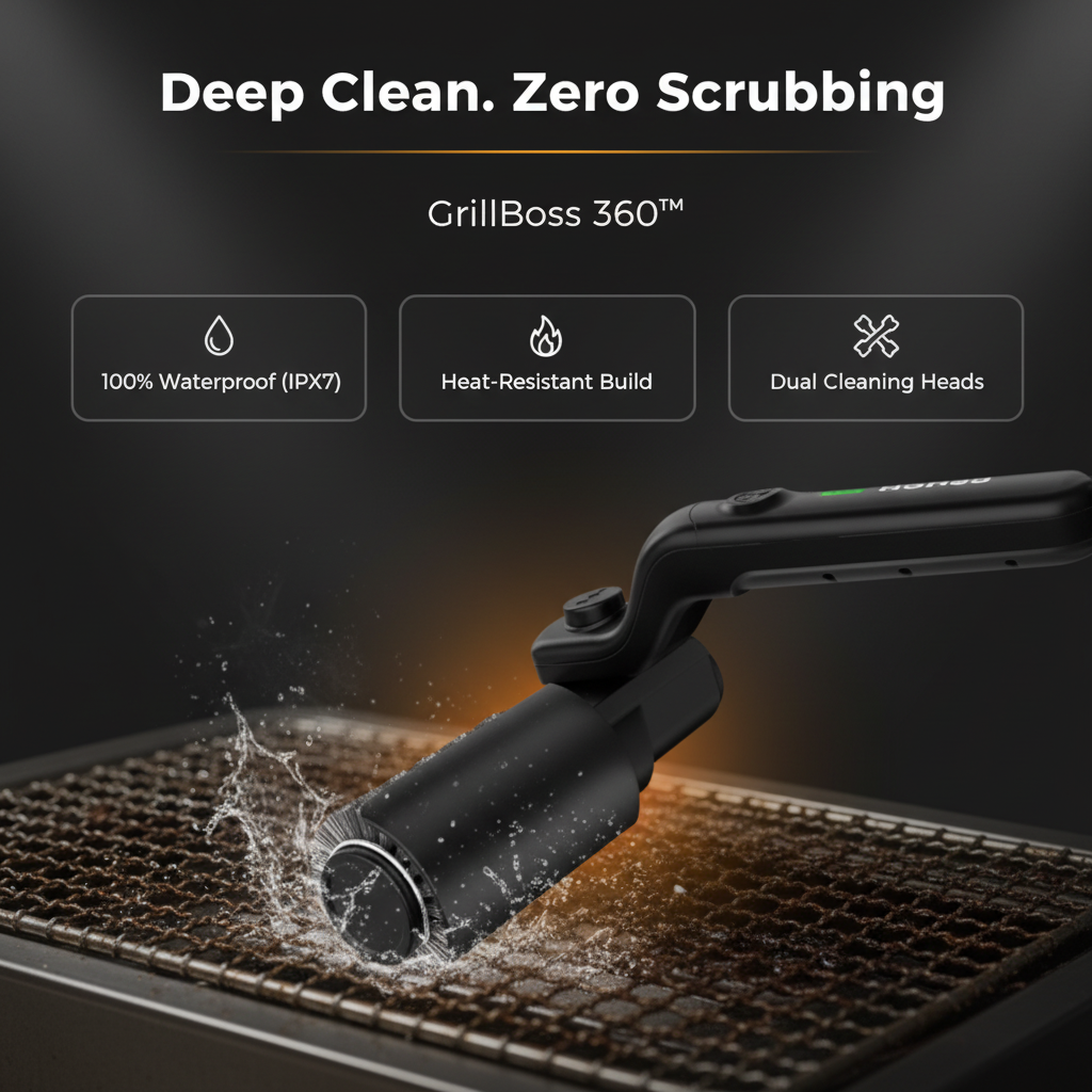 GrillBoss 360 Pro Grill Scrubber