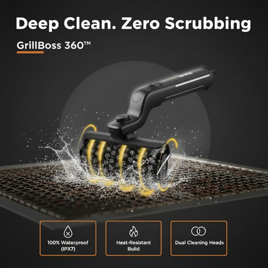 GrillBoss 360 Pro Grill Scrubber
