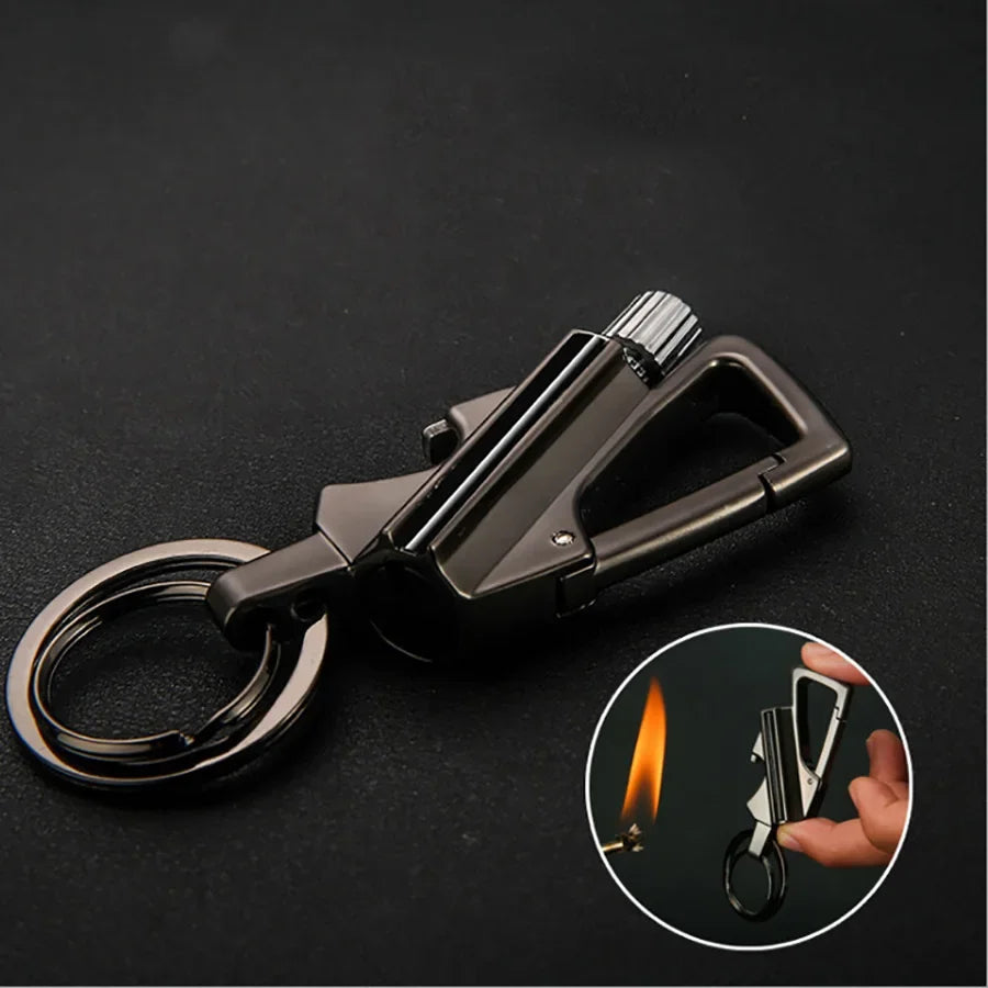 Dual Pocket Survival Flame Multi-Tool Keychain