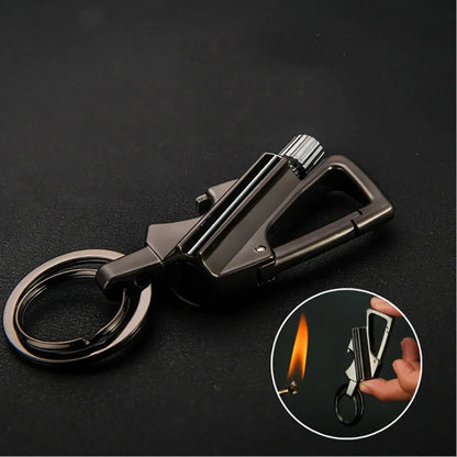 Dual Pocket Survival Flame Multi-Tool Keychain