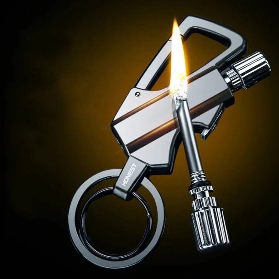 Dual Pocket Survival Flame Multi-Tool Keychain