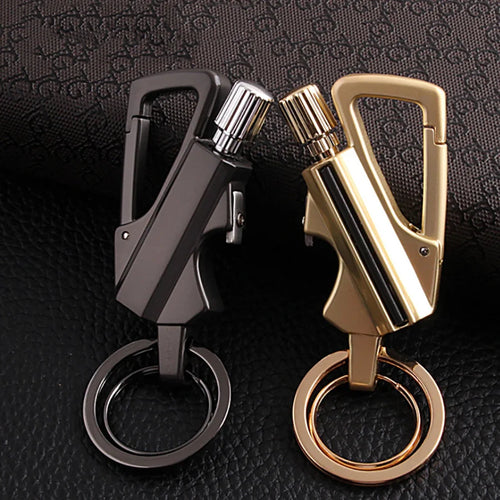 Dual Pocket Survival Flame Multi-Tool Keychain