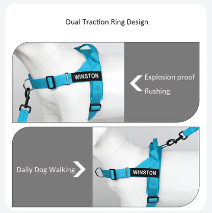 Personalized Reflective Dog Harness - Stop Pulling in Just a Few Walks