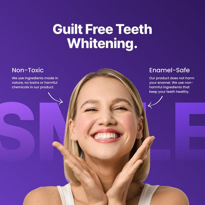 GlowSmile™ Purple Color-Correcting Whitening Strips | Instant Brightness & Enamel-Safe