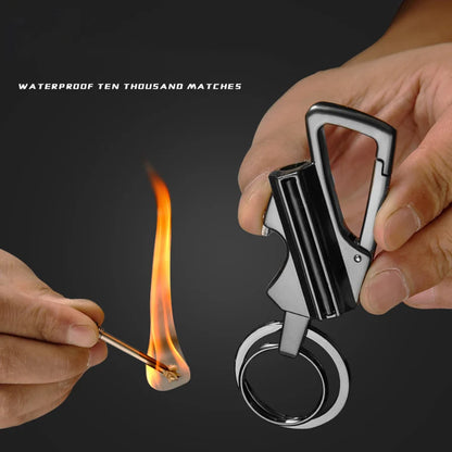 Dual Pocket Survival Flame Multi-Tool Keychain
