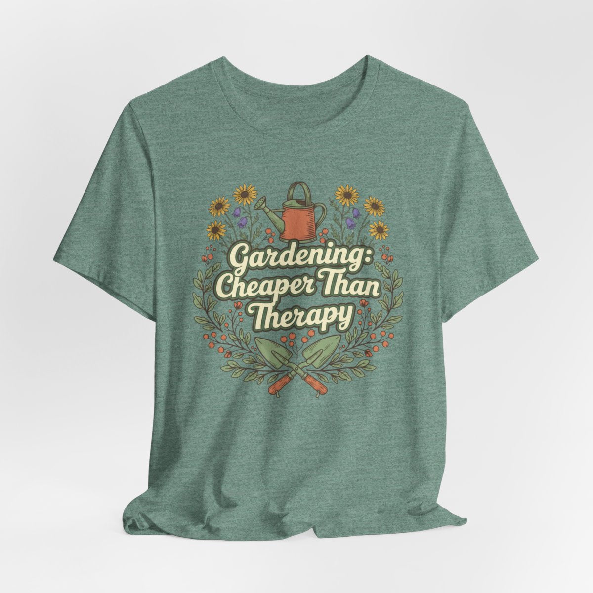 Gardening Is My Therapy Shirt, Gardening T-Shirt, Plant Lover Gift, Garden Lover Tee, Nature Therapy Shirt