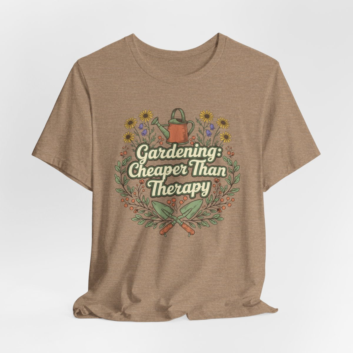 Gardening Is My Therapy Shirt, Gardening T-Shirt, Plant Lover Gift, Garden Lover Tee, Nature Therapy Shirt