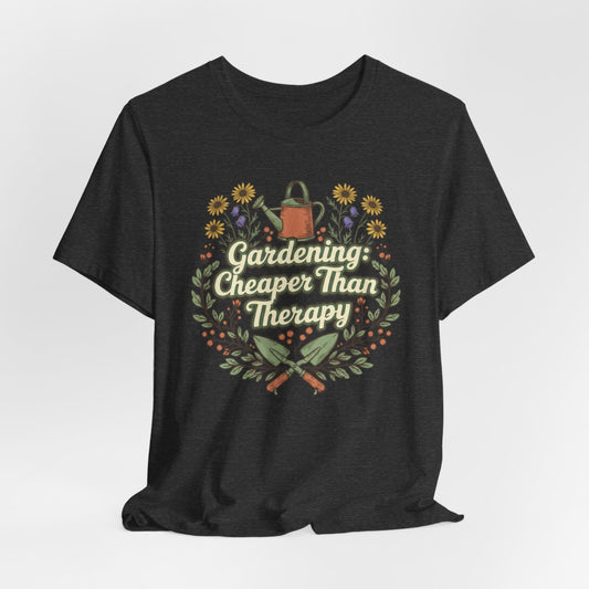 Gardening Is My Therapy Shirt, Gardening T-Shirt, Plant Lover Gift, Garden Lover Tee, Nature Therapy Shirt