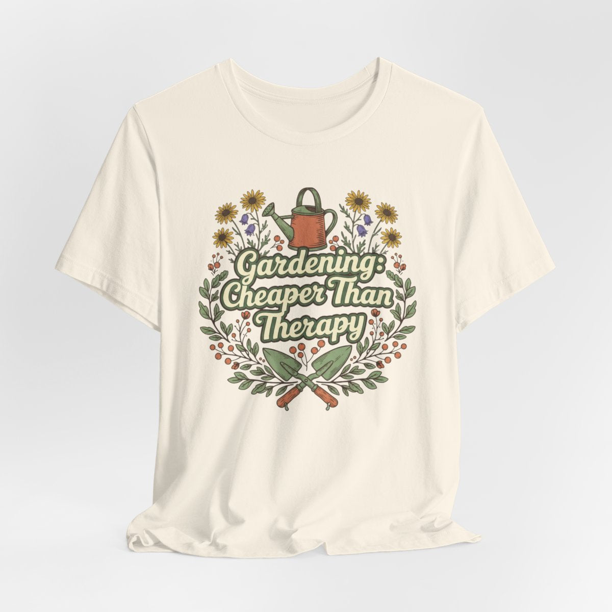 Gardening Is My Therapy Shirt, Gardening T-Shirt, Plant Lover Gift, Garden Lover Tee, Nature Therapy Shirt
