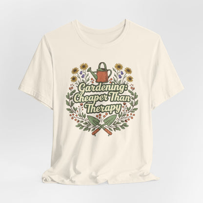 Gardening Is My Therapy Shirt, Gardening T-Shirt, Plant Lover Gift, Garden Lover Tee, Nature Therapy Shirt