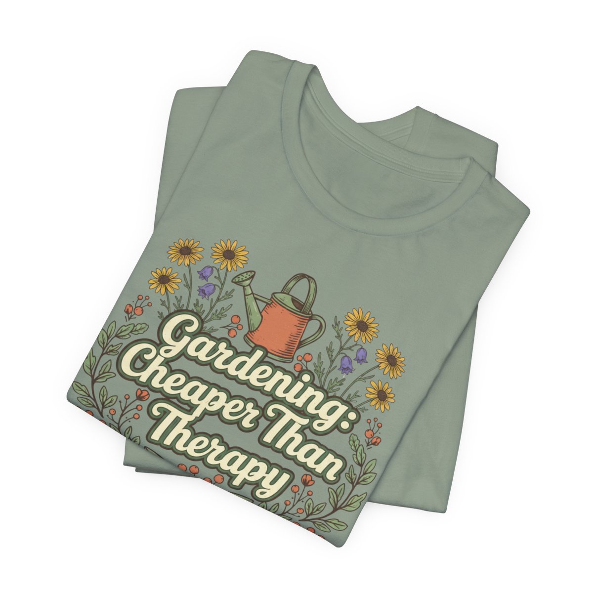 Gardening Is My Therapy Shirt, Gardening T-Shirt, Plant Lover Gift, Garden Lover Tee, Nature Therapy Shirt