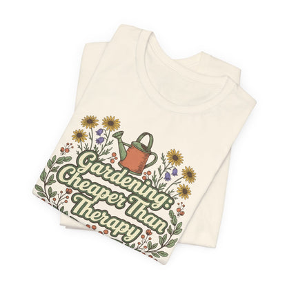 Gardening Is My Therapy Shirt, Gardening T-Shirt, Plant Lover Gift, Garden Lover Tee, Nature Therapy Shirt