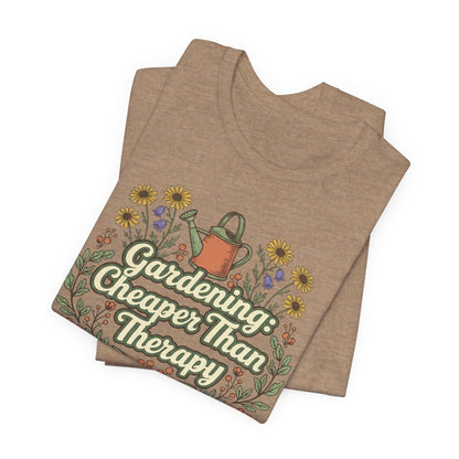 Gardening Is My Therapy Shirt, Gardening T-Shirt, Plant Lover Gift, Garden Lover Tee, Nature Therapy Shirt